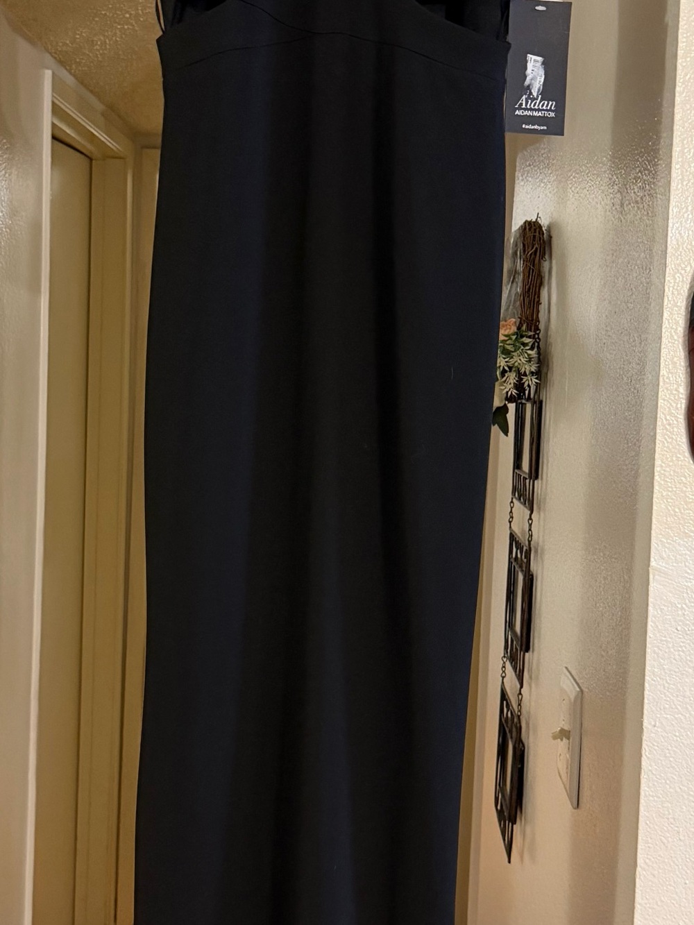 Aidan Mattox Black Maxi Skirt